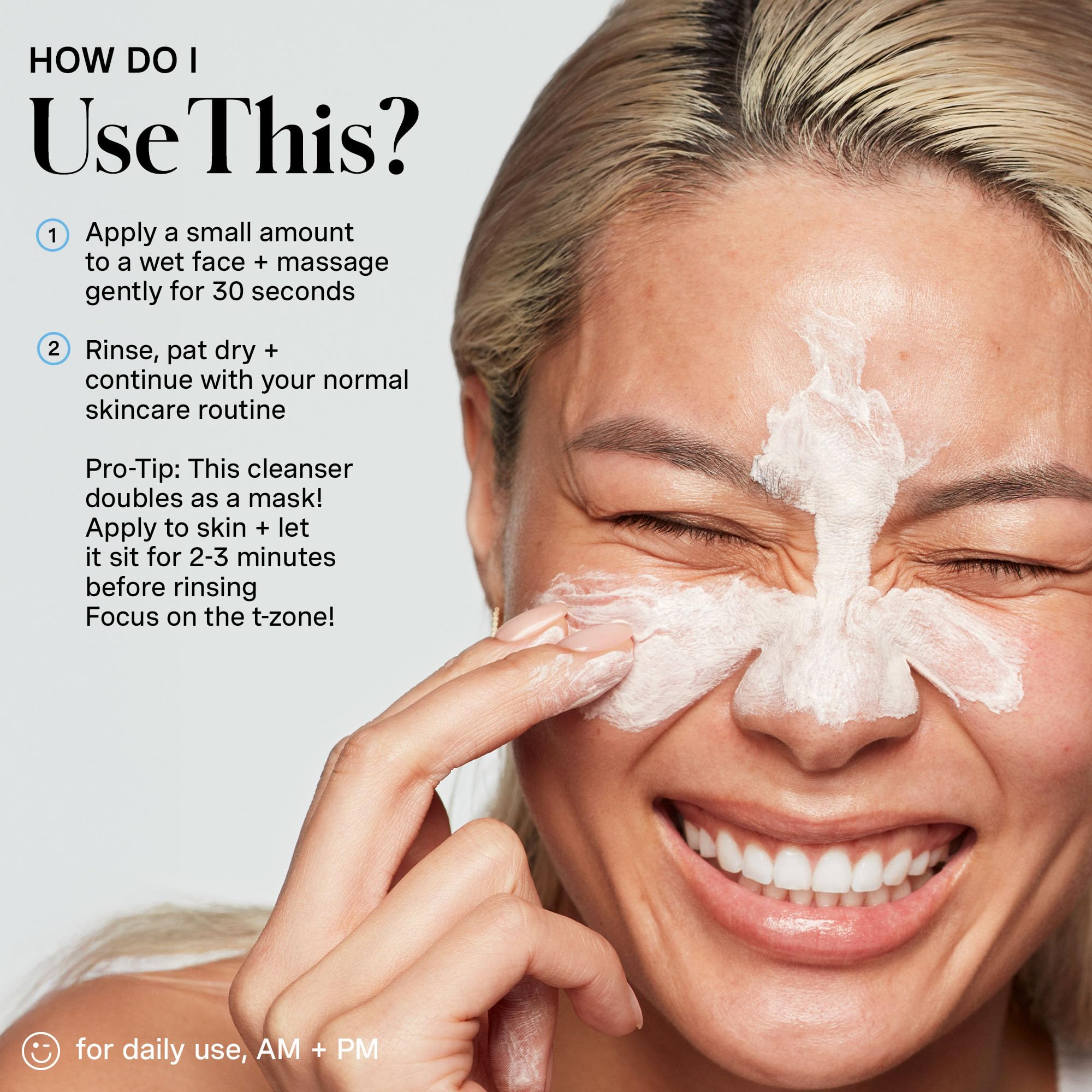 Natural oat honey and rice bran extracts add soothing skin support