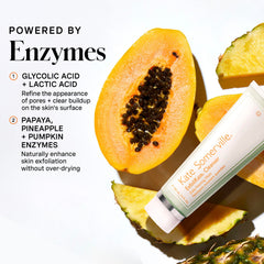 Kate Somerville ExfoliKate Cleanser foam close-up showing creamy lather removes impurities