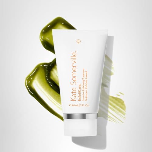 Kate Somerville Exfolikate silica particles aiding texture refinement.