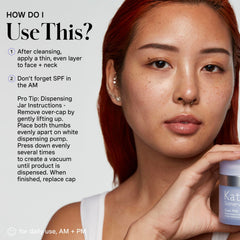 Morning routine with Kate Somerville Goat Milk Moisturizing Cream after cleansing.