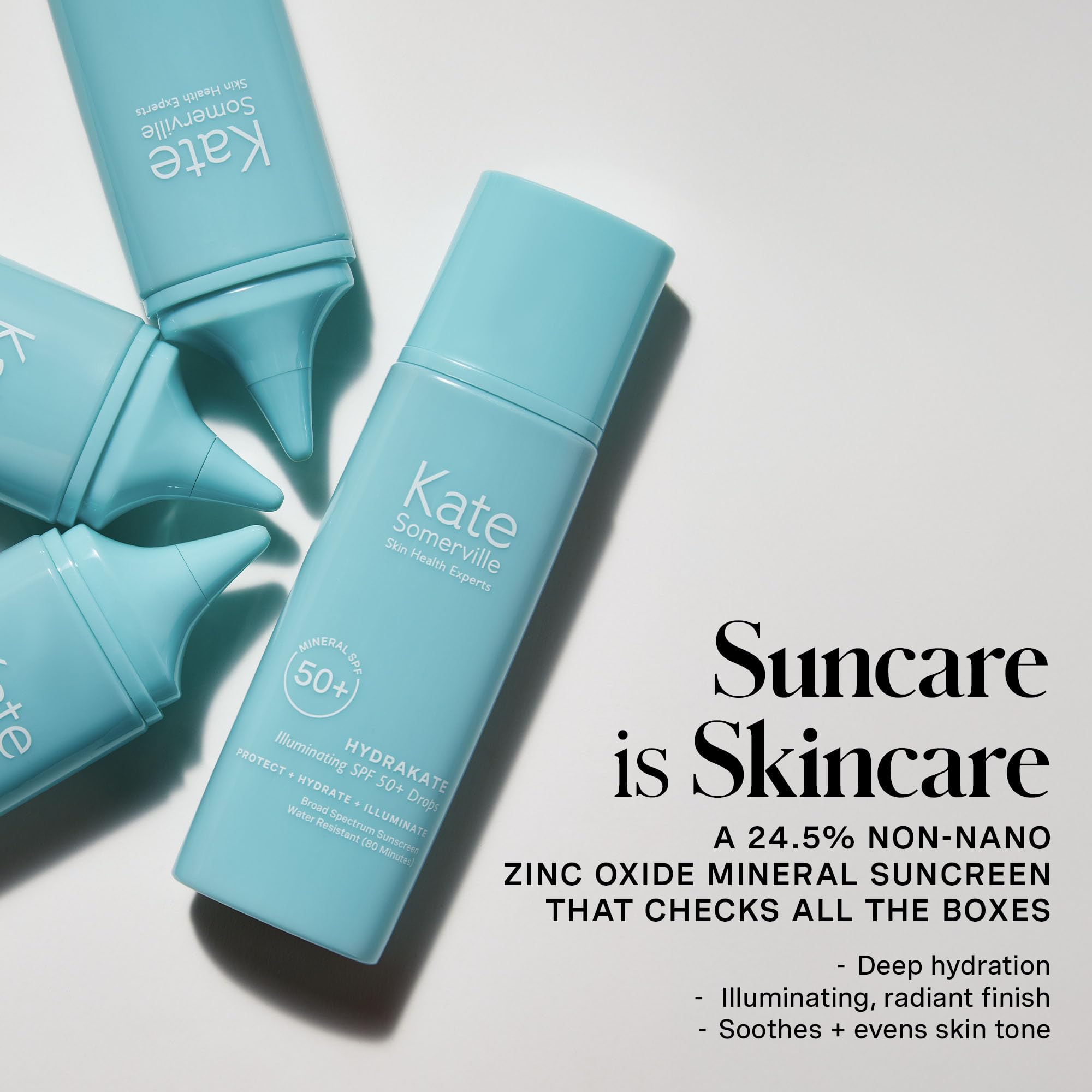 Shake-action of HydraKate bottle to activate the lightweight formula.
