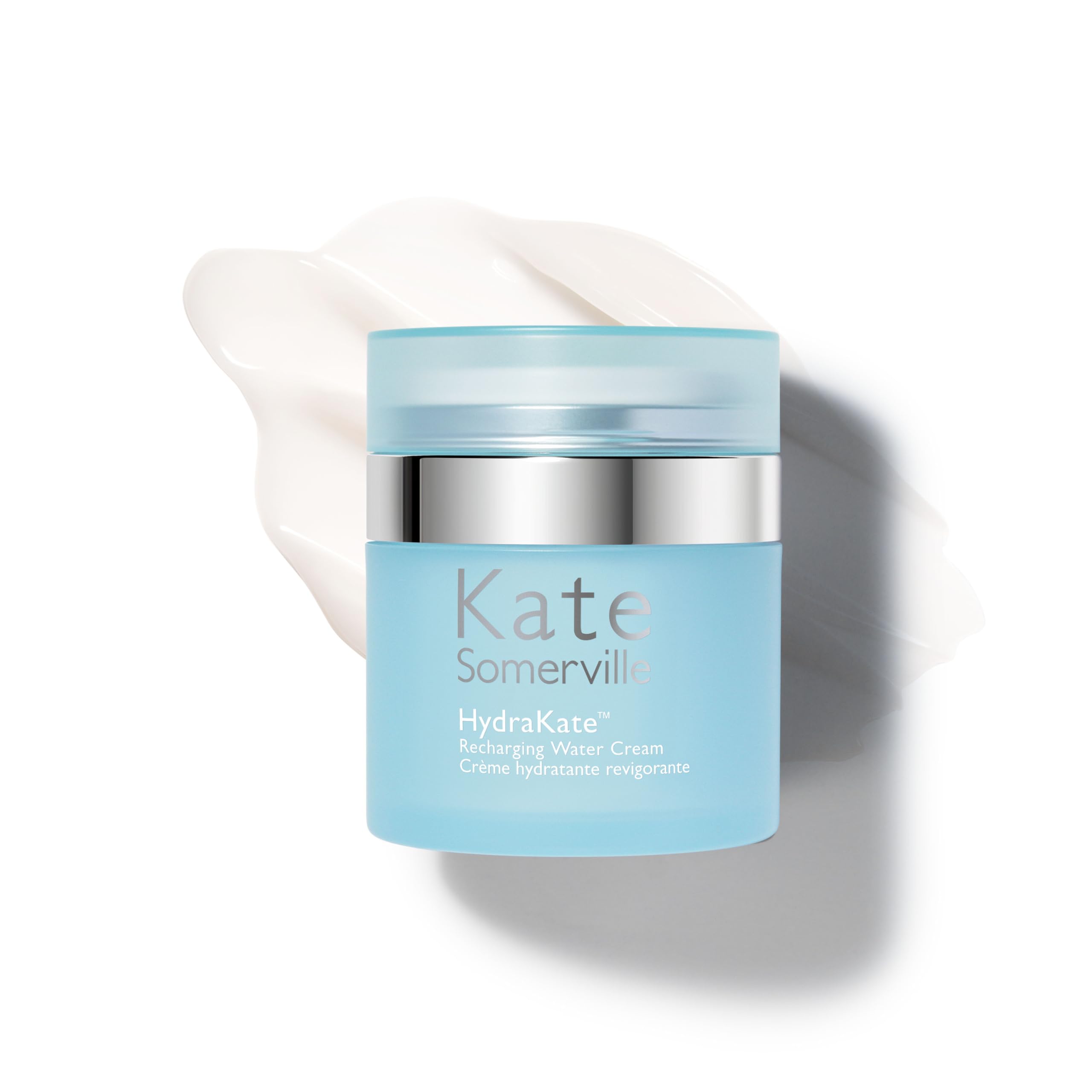 Kate Somerville HydraKate Water Cream jar closeup for instant hydration.