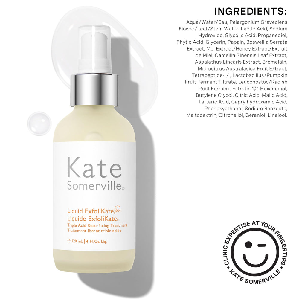 Close-up showing refined pores after using Kate Somerville ExfoliKate.