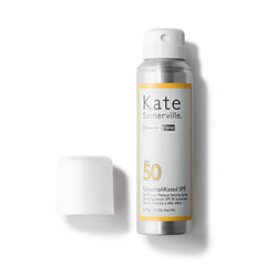 Kate Somerville UncompliKated SPF 50 fine-mist spray lands softly on skin.