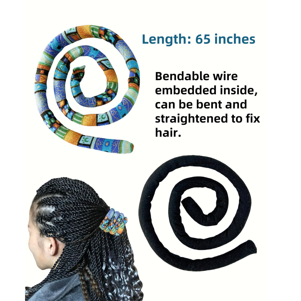 KATOCHUG Spiral Lock Hair Tie bendable wire detail demonstrates adjustable hold during styling