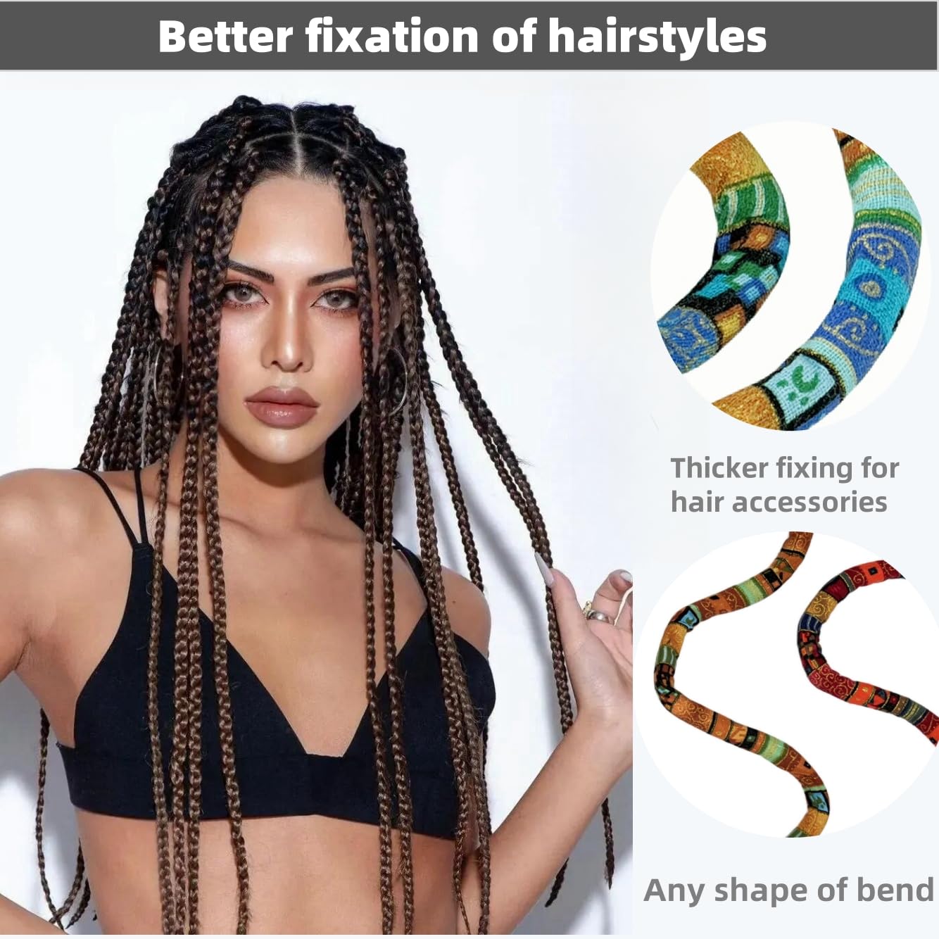 KATOCHUG Spiral Lock Hair Tie color variants shown to match outfits