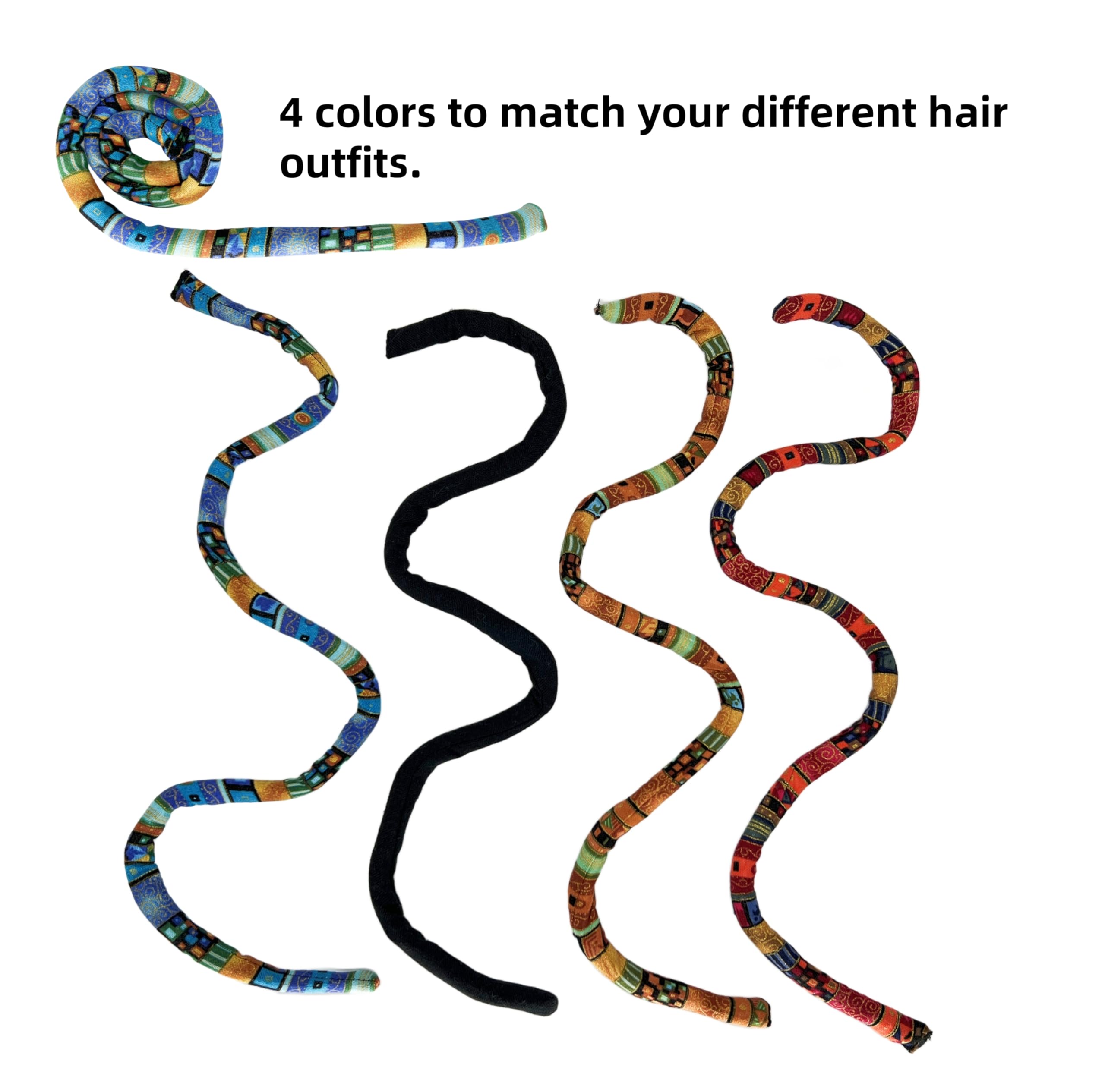 KATOCHUG Spiral Lock Hair Tie styled as dreadlock ponytail for a neat, secure look