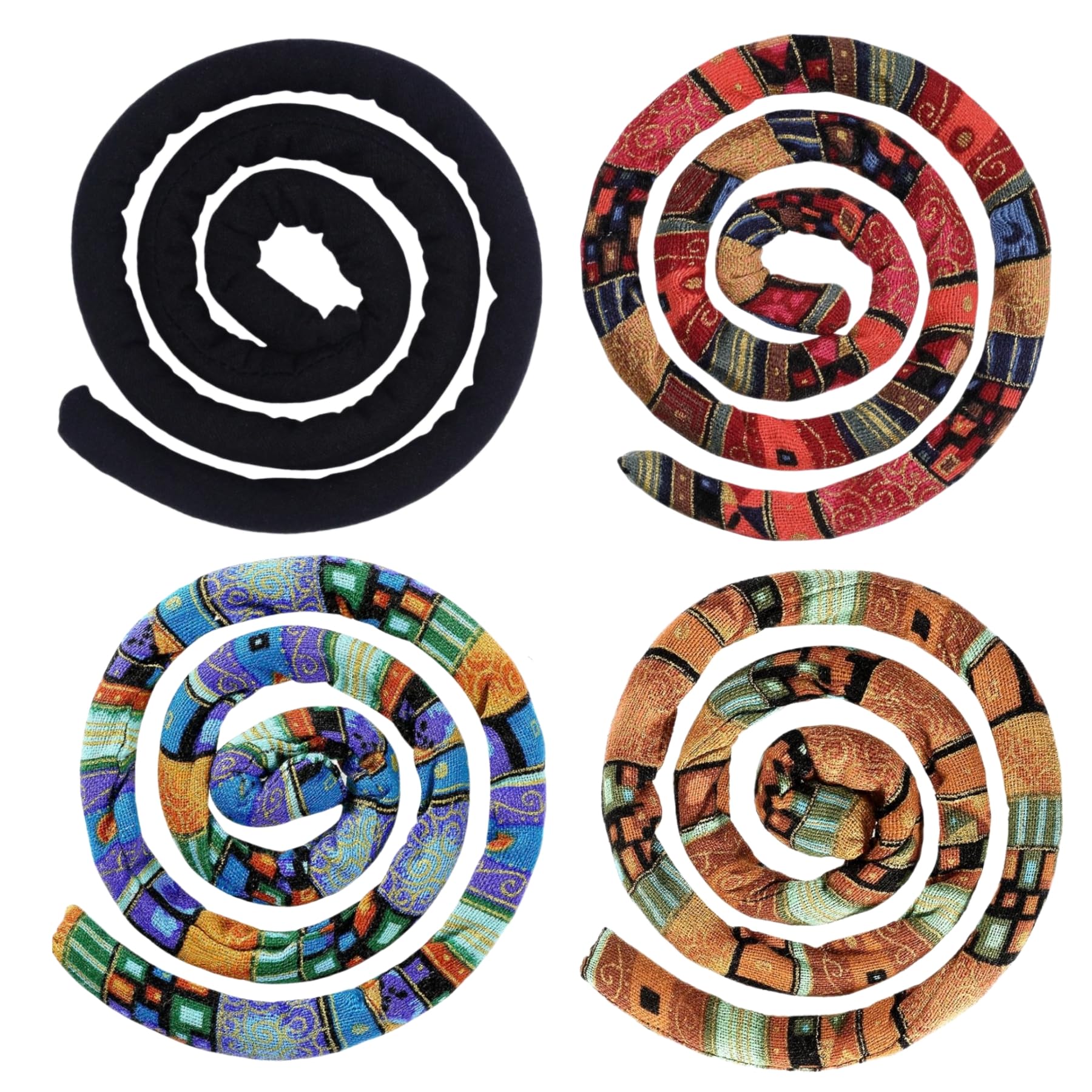 KATOCHUG Spiral Lock Hair Tie length closeup shows 24-inch size for flexible styling