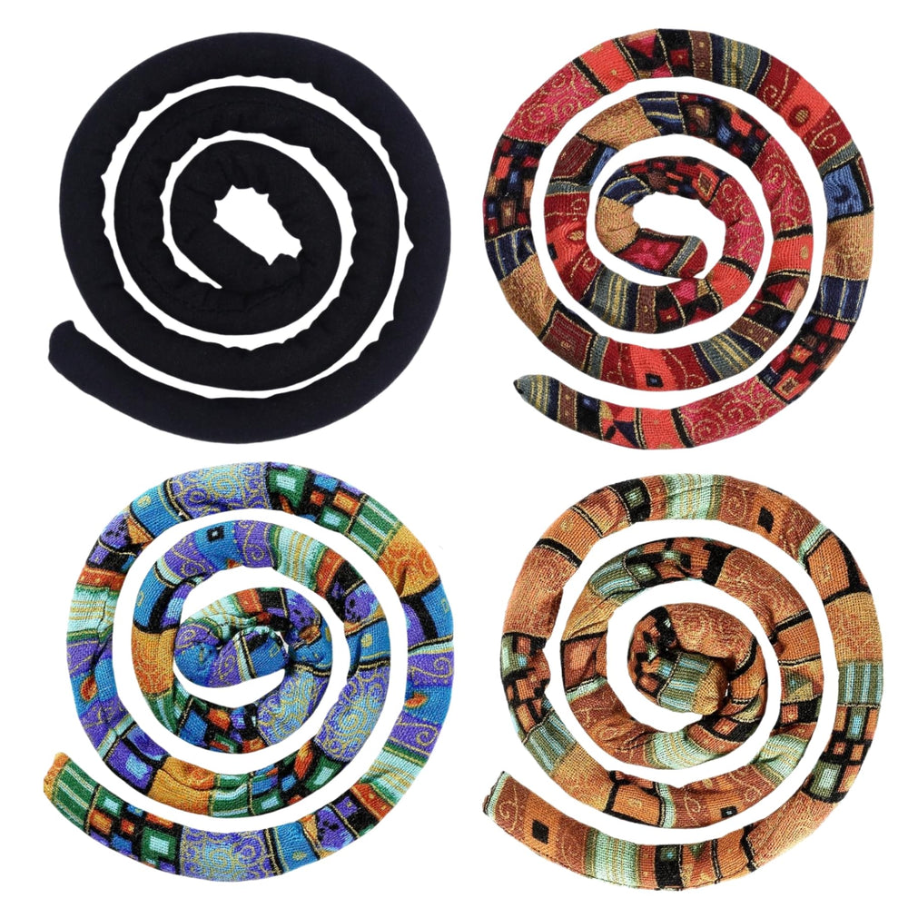 KATOCHUG Spiral Lock Hair Tie length closeup shows 24-inch size for flexible styling