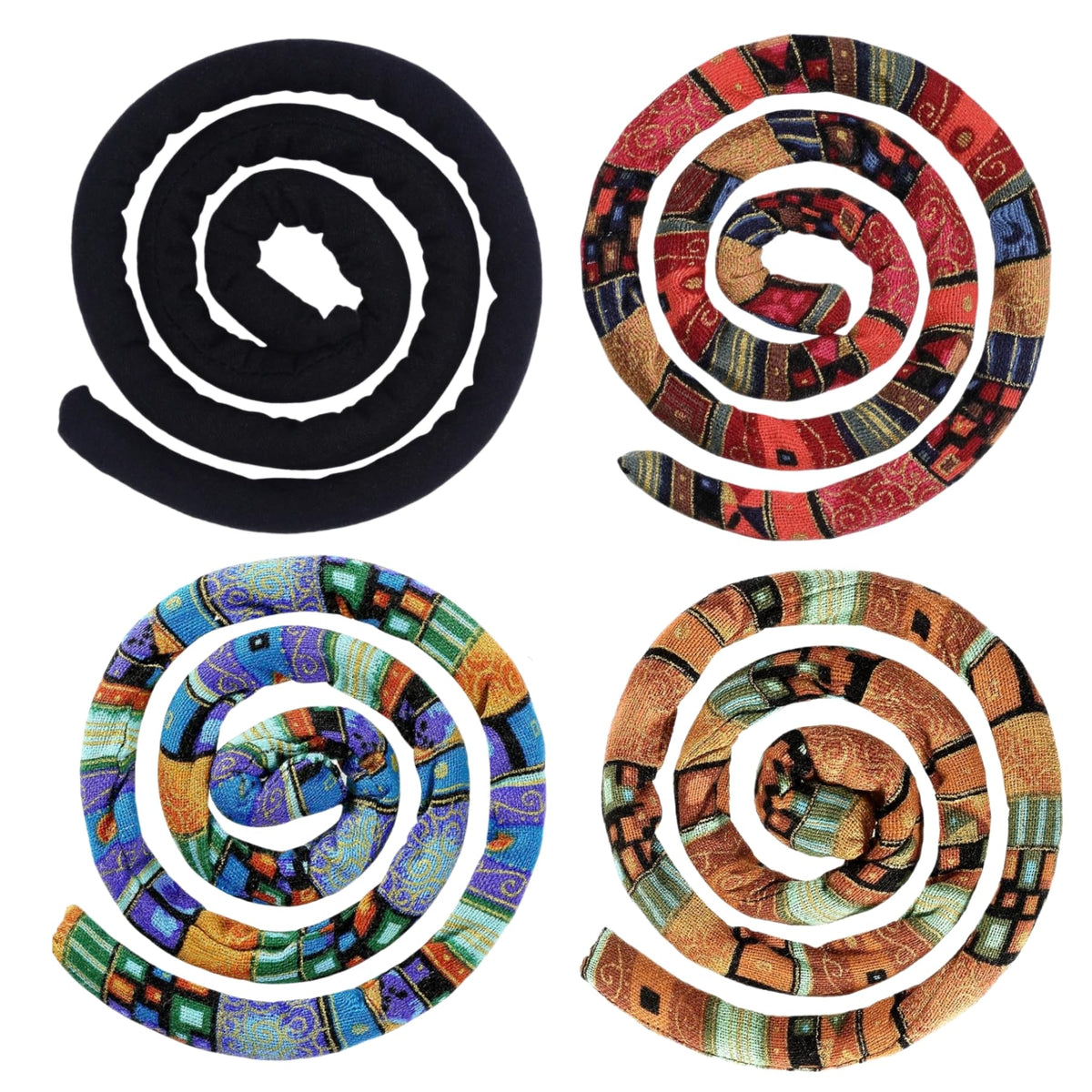 KATOCHUG Spiral Lock Hair Tie length closeup shows 24-inch size for flexible styling