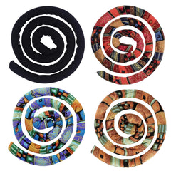 KATOCHUG Spiral Lock Hair Tie length closeup shows 24-inch size for flexible styling