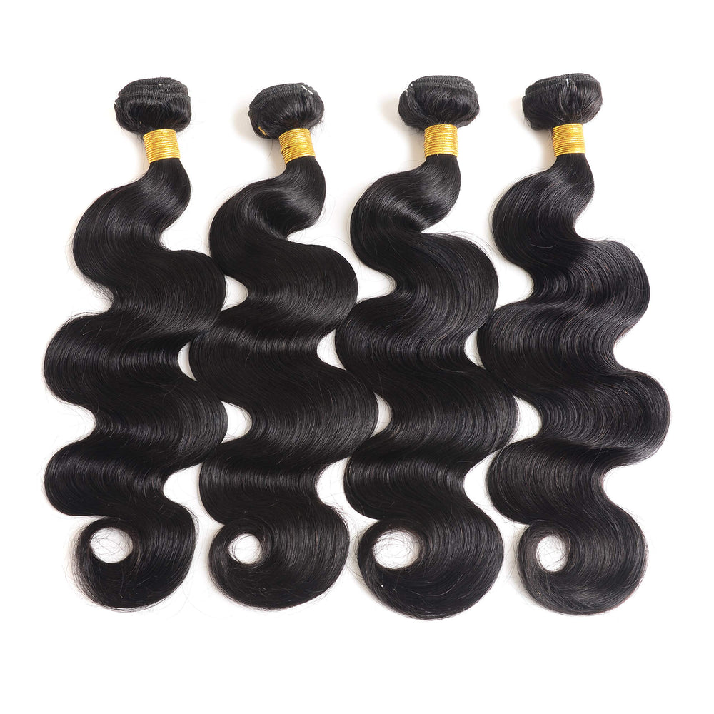 Katspon natural black 12A bundle close-up highlights glossy color and cuticle alignment