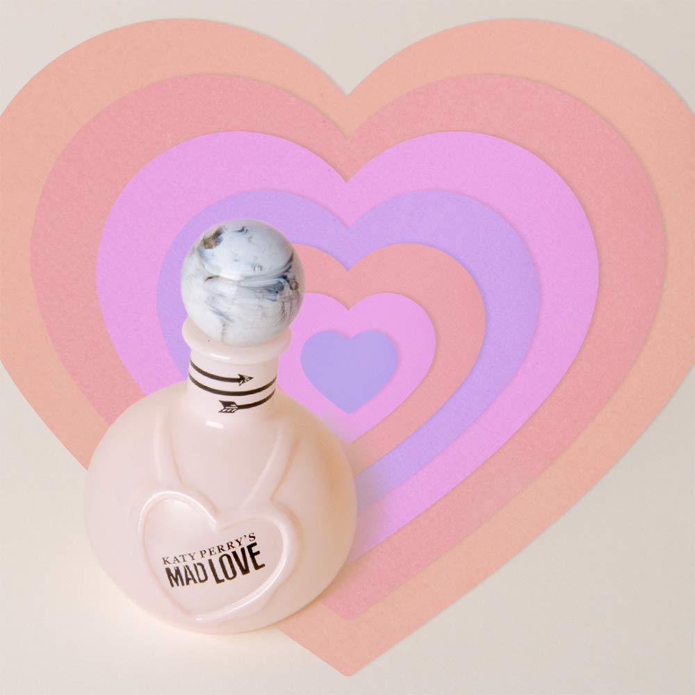 Katy Perry Mad Love bottle on vanity evokes daily confidence