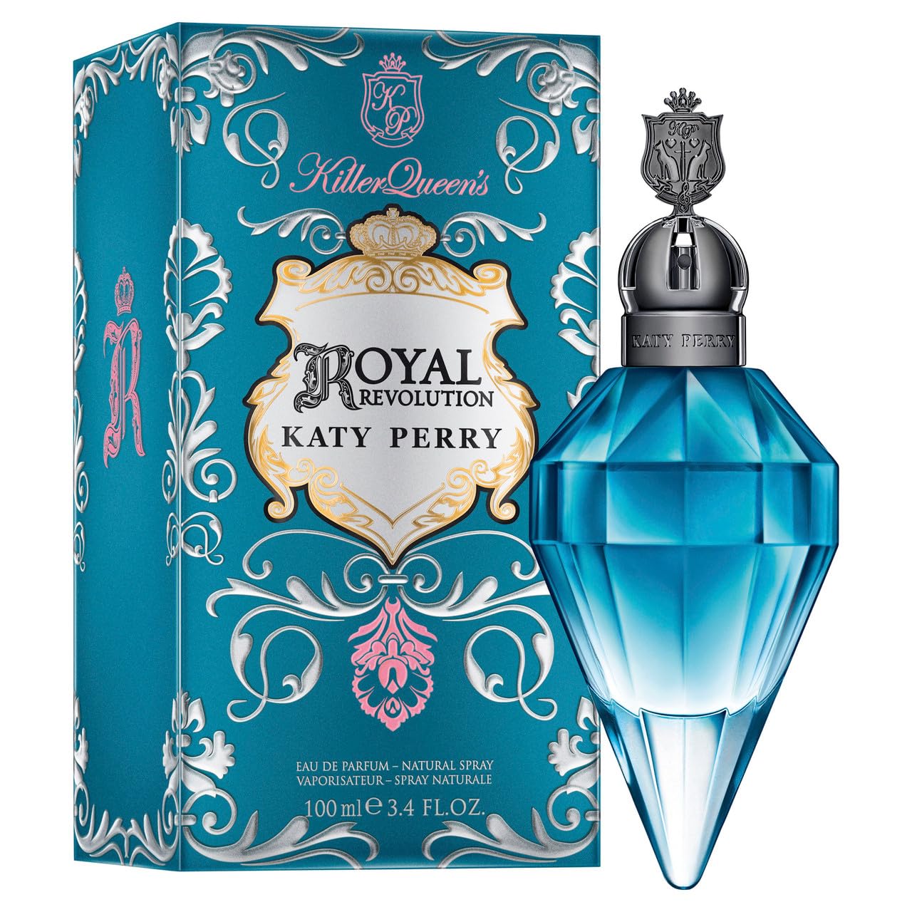 Katy Perry Royal Revolution bottle closed emphasizes sleek design suitable for gifting.