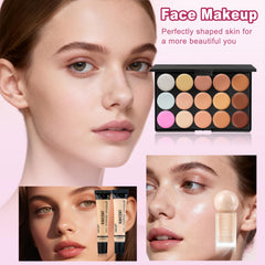 KAVCENT concealer palette for lightweight coverage and brightening.