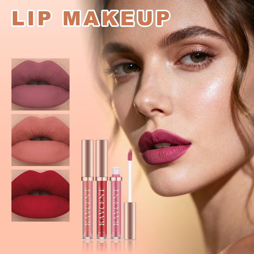 KAVCENT makeup brushes set shows you precise application across eyes, lips, and face