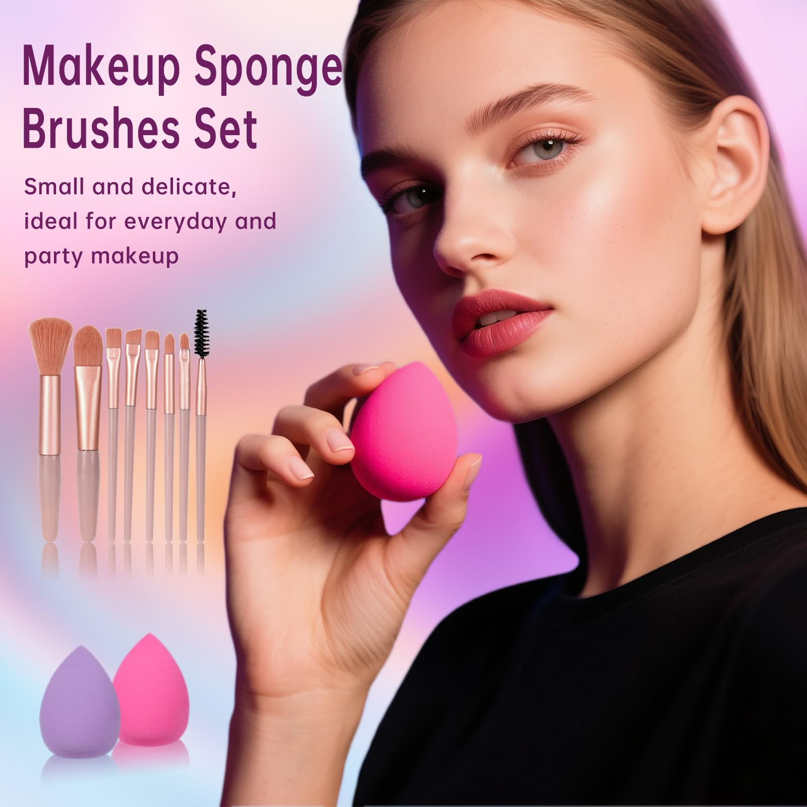 KAVCENT makeup kit for teens full set on the go.