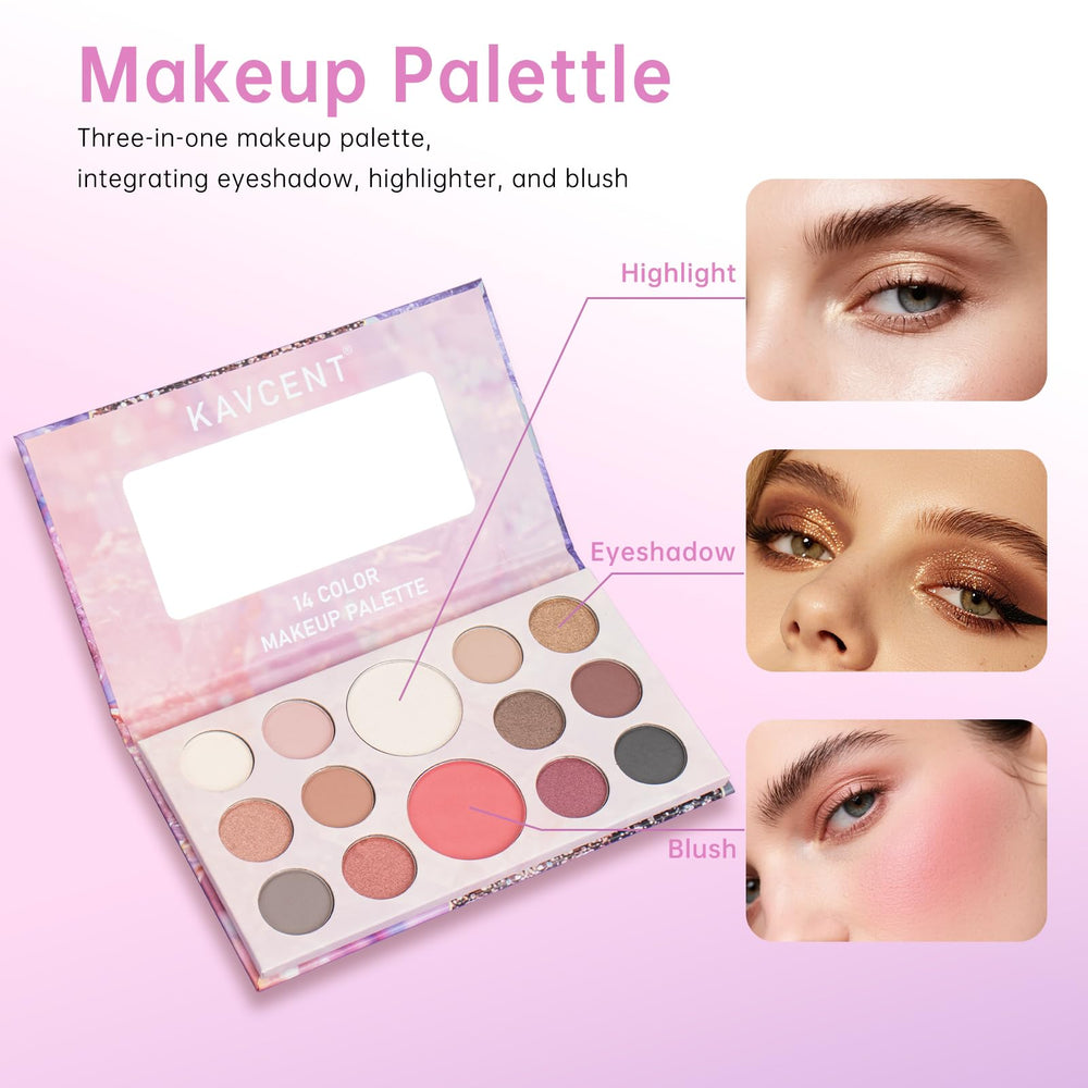 KAVCENT makeup kit concealer palette helps even skin tone with lightweight coverage