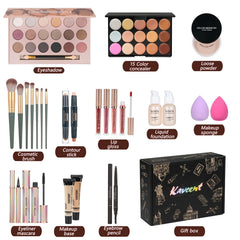 KAVCENT makeup kit foundation and concealer for even-toned complexion ready-to-go.