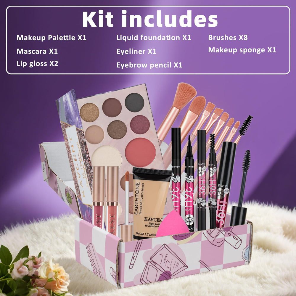 KAVCENT makeup kit foundation for even skin tone and natural daytime looks