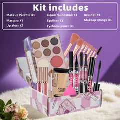 KAVCENT makeup kit foundation for even skin tone and natural daytime looks