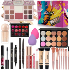 KAVCENT makeup kit full collection displayed in a compact case for versatile looks