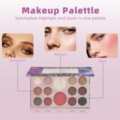 KAVCENT makeup kit liquid foundation bottle demonstrates buildable coverage for a natural look