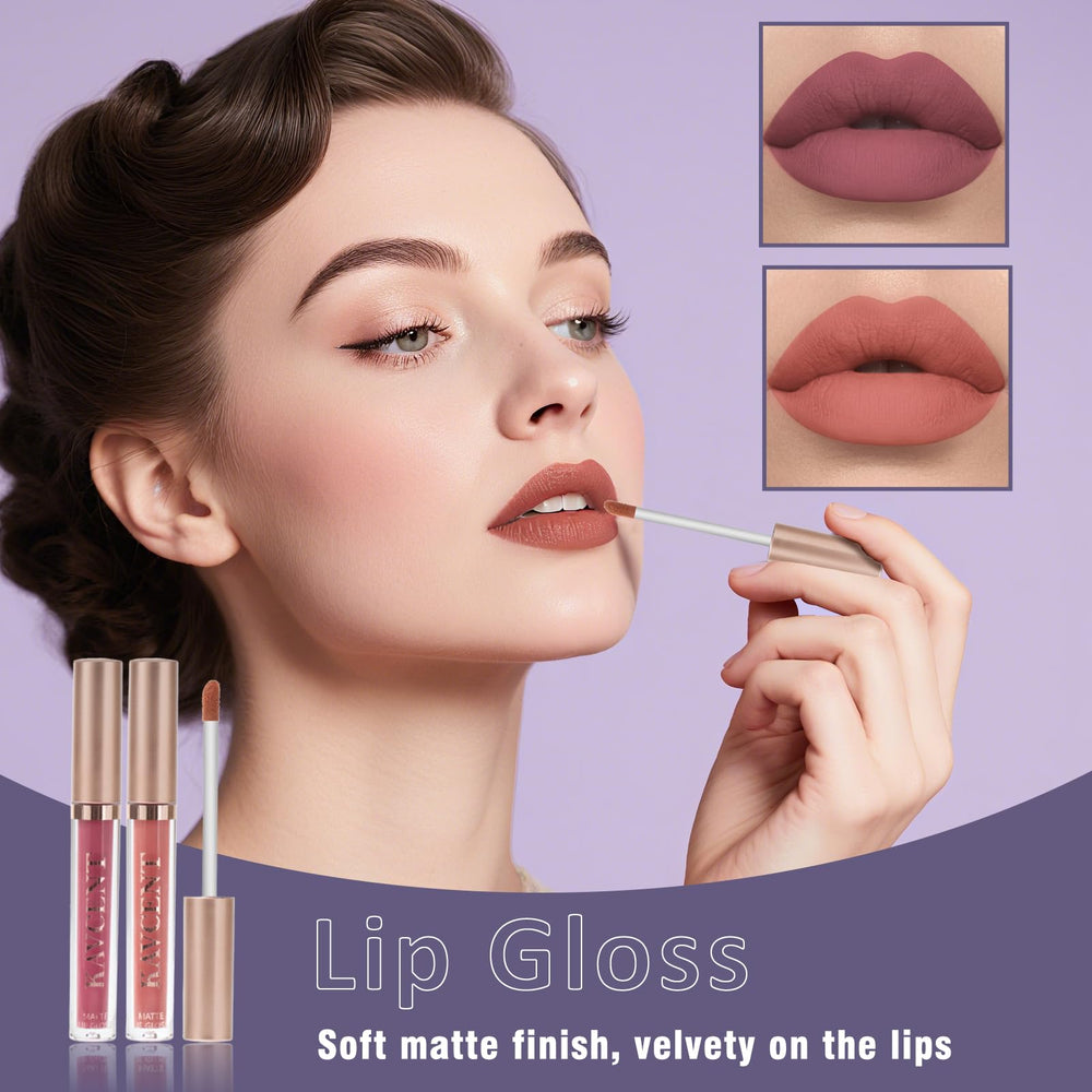 KAVCENT powder-puff-brushes provide soft, blendable application across cheeks and lids