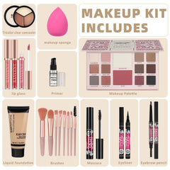 KAVCENT makeup set teens lip gloss provides shine and moisture for smooth lips