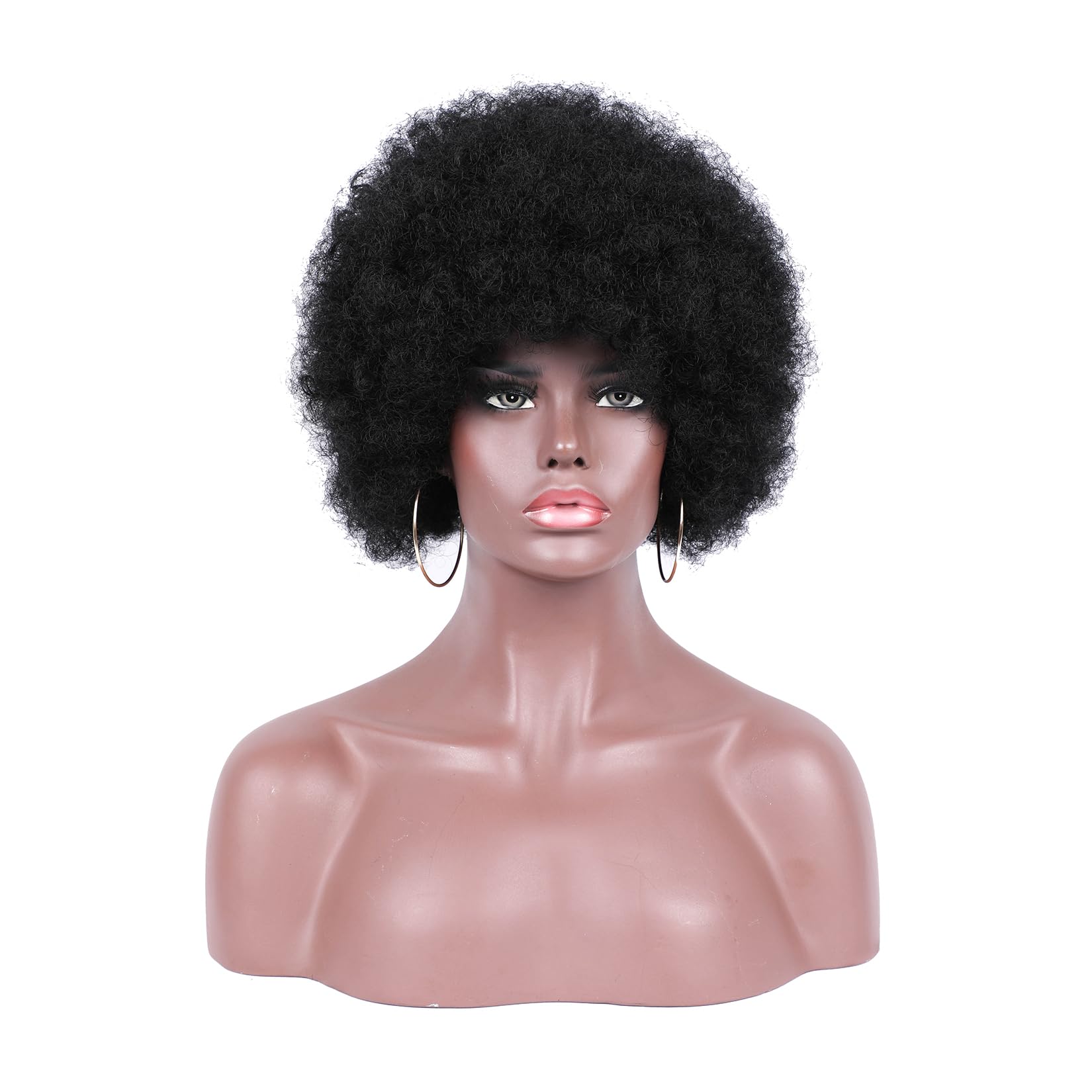Kavsni Afro Curly Wig cosplay Halloween ready for themed events and photos.