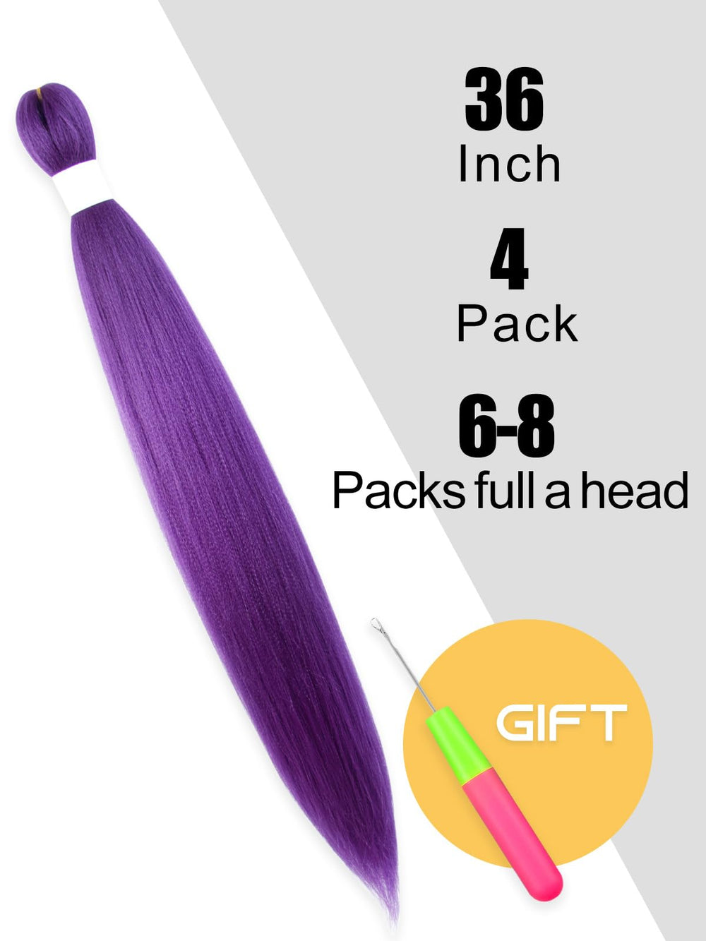 KAVSORAPI pre-stretched braiding hair ready-to-use for quick crochet or box braid installs.