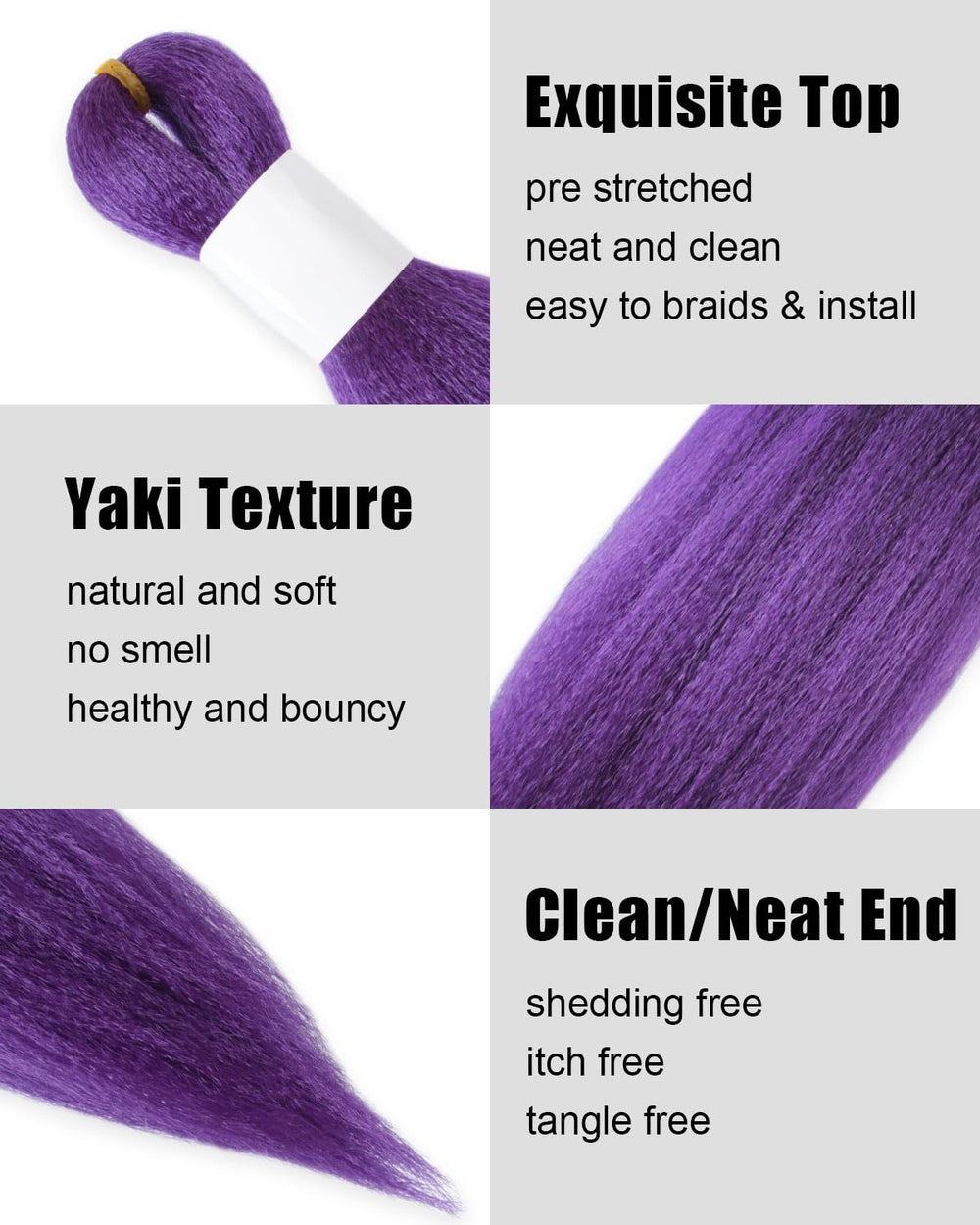 KAVSORAPI yaki texture for natural-look braids that blend with your hair.