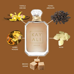 Kayali Vanilla 28 vanilla note close-up hints at warm, inviting aroma for day or night.