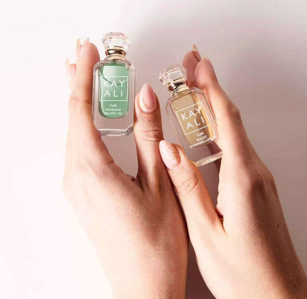 KAYALI Yum Boujee Marshmallow 5ml bottle—on the go sweetness in a purse-friendly size