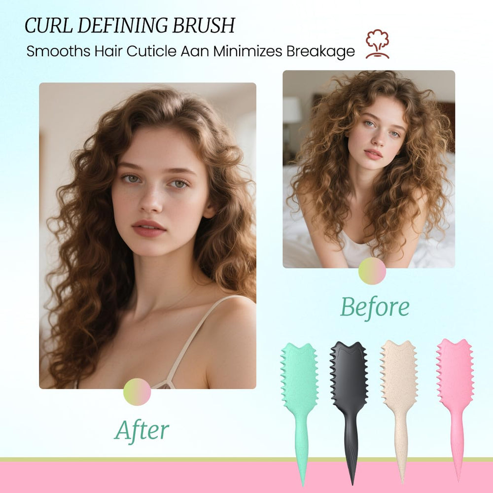 Kazunark dual-level control enables precise detangling and defined curl formation.