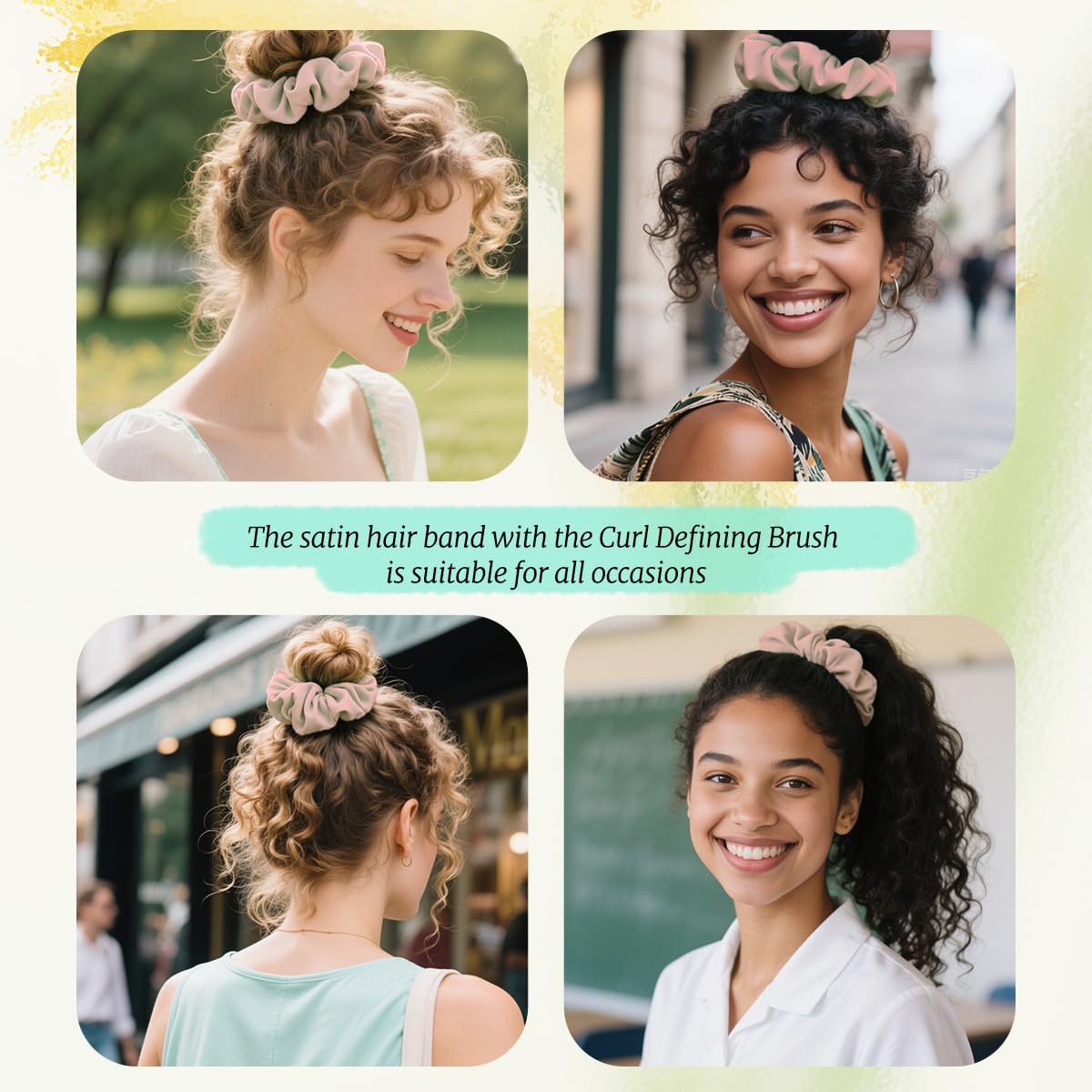 Kazunark brush allows heatless curls by twisting damp hair around the handle.