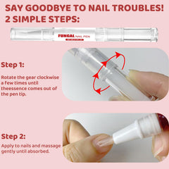 KBSBUBB fungal nail pen nails close-up shows nourished-looking nails