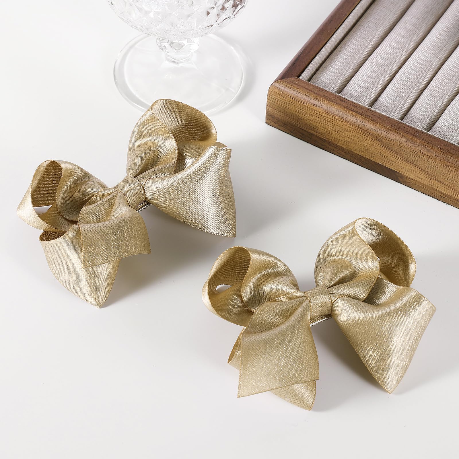 KCHIES bowknot clip on pigtails demonstrates secure grip for toddler hairstyles