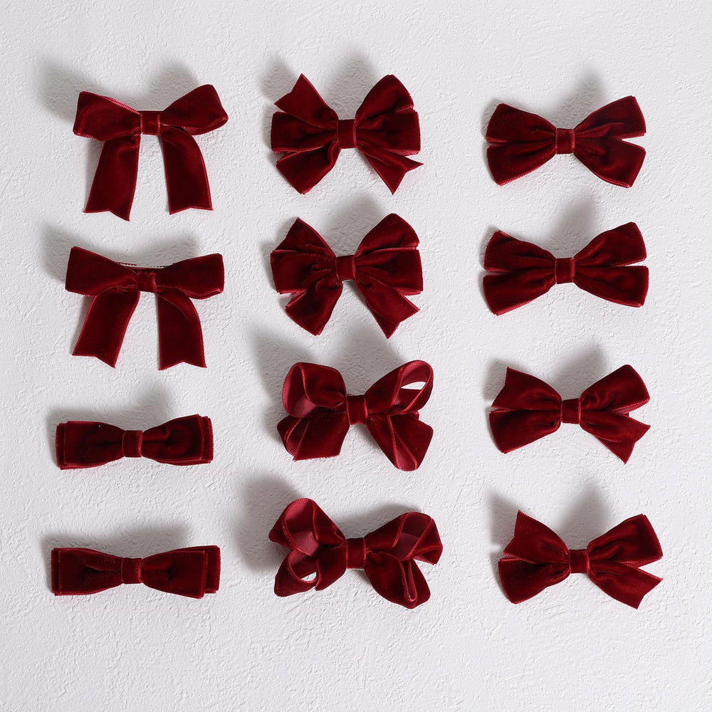 KCHIES velvet bows for weddings or parties—elegant dress-up touch.