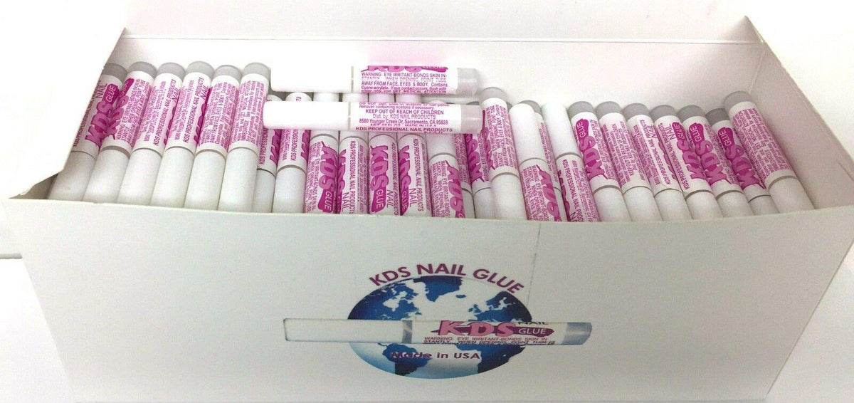 KDS Nail Tip Glue strong-bond close-up shows secure acrylic tip adhesion