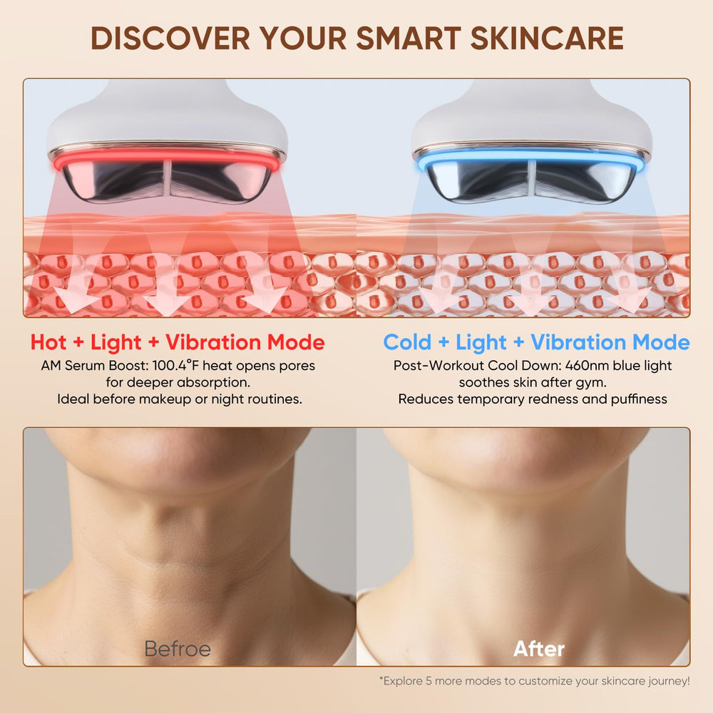Kdune electric gua sha 85-degree head targets contours and comfortable lifting along jawline.