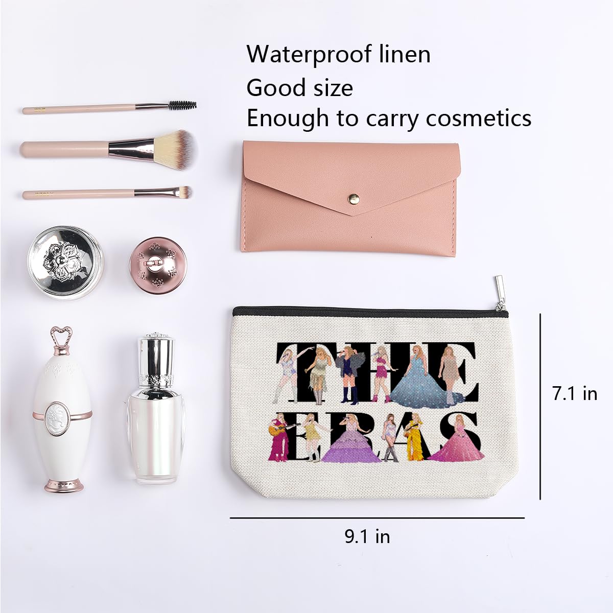 kdxpbpz Singer Makeup Bag double-sided graphics offer vibrant, gift-worthy styling.