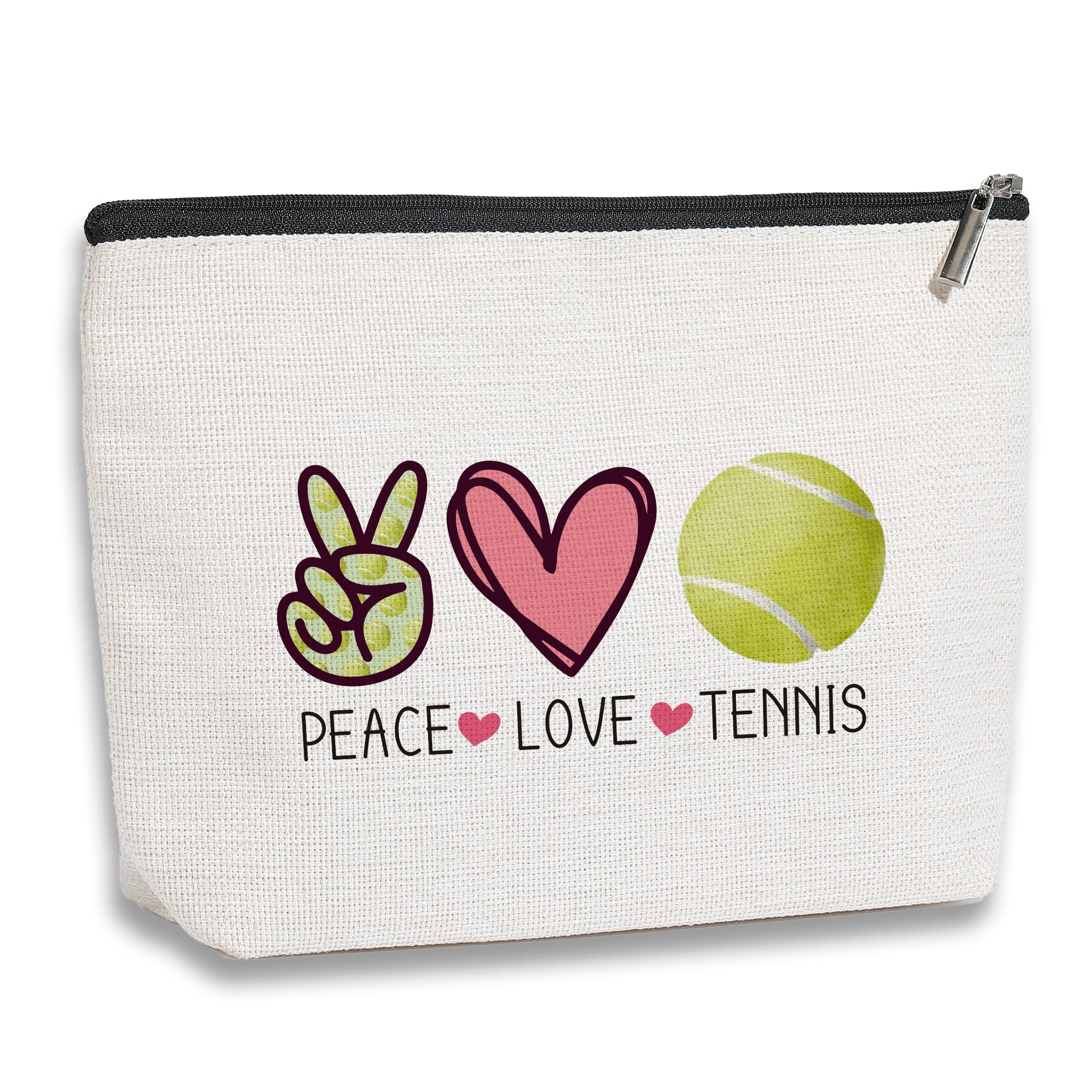 kdxpbpz tennis pouch front view for organized cosmetics on the go