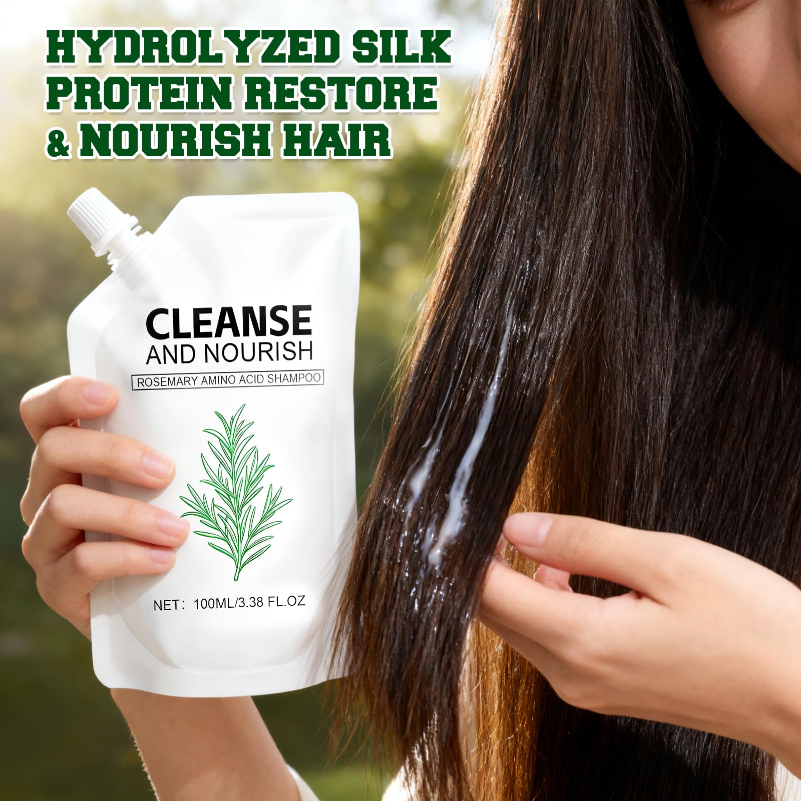KEBEGE Rosemary Amino Acid Shampoo for daily use supports a simple, routine cleansing experience.