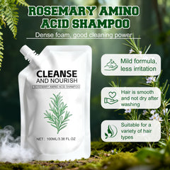 KEBEGE Rosemary Amino Acid Shampoo foamy lather highlights deep cleansing and gentle daily use.