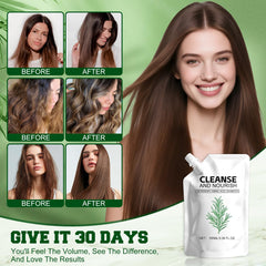 KEBEGE Rosemary Amino Acid Shampoo root-care illustration suggests follicle nourishment for fuller-looking hair.