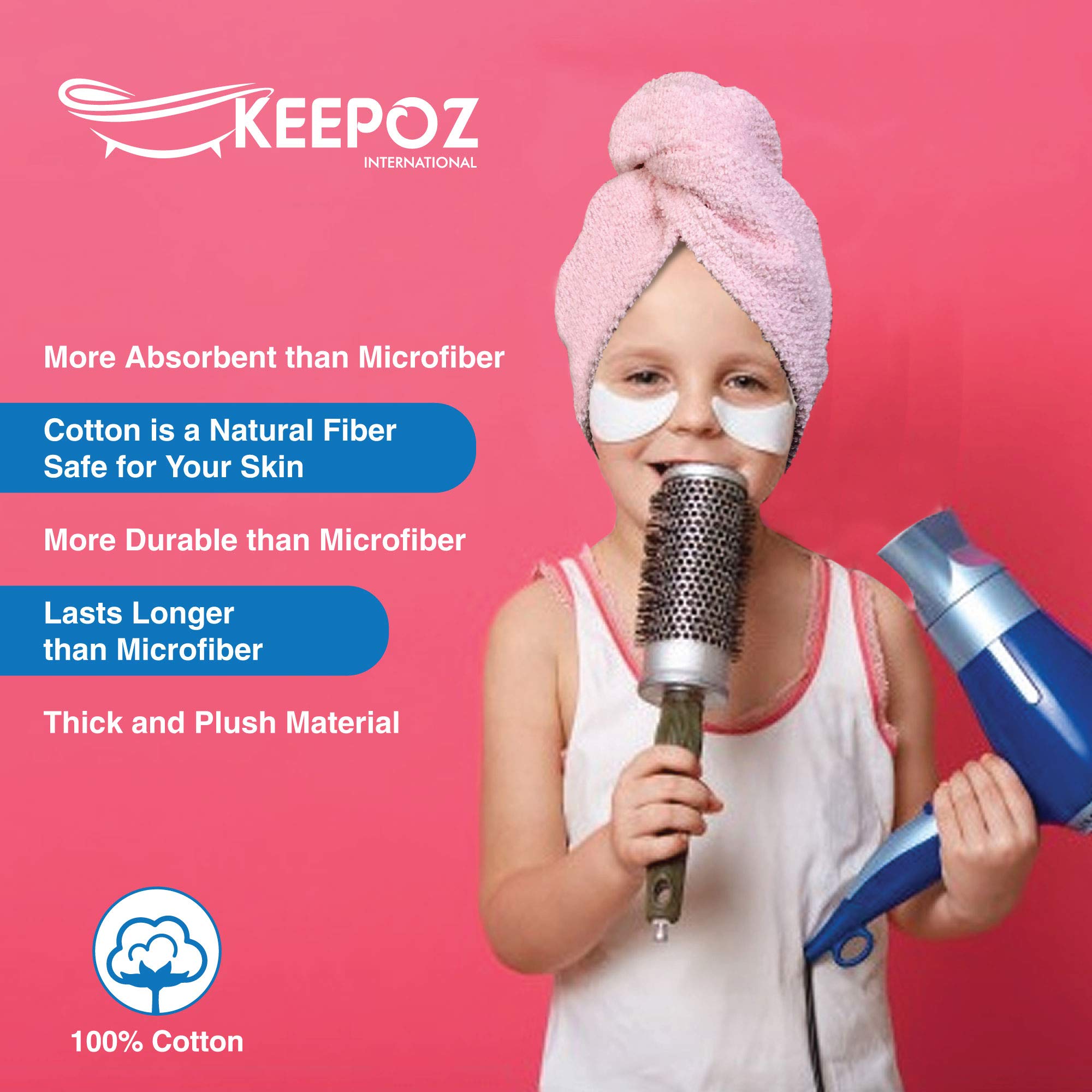 KEEPOZ color-fast towel is durable after many washes.