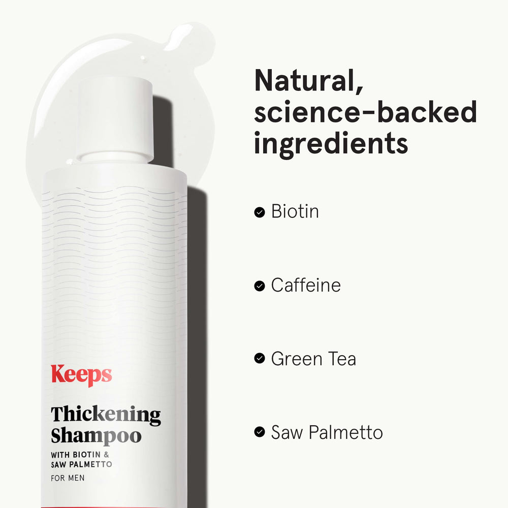 Keeps Thickening Shampoo color-safe formula suitable for color-treated hair.