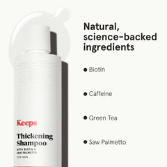 Keeps Thickening Shampoo color-safe formula suitable for color-treated hair.