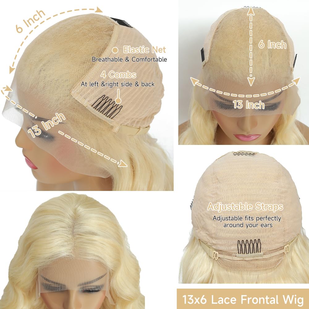 KEGOO 613 pre-plucked hairline provides a natural-looking parting and baby hairs.